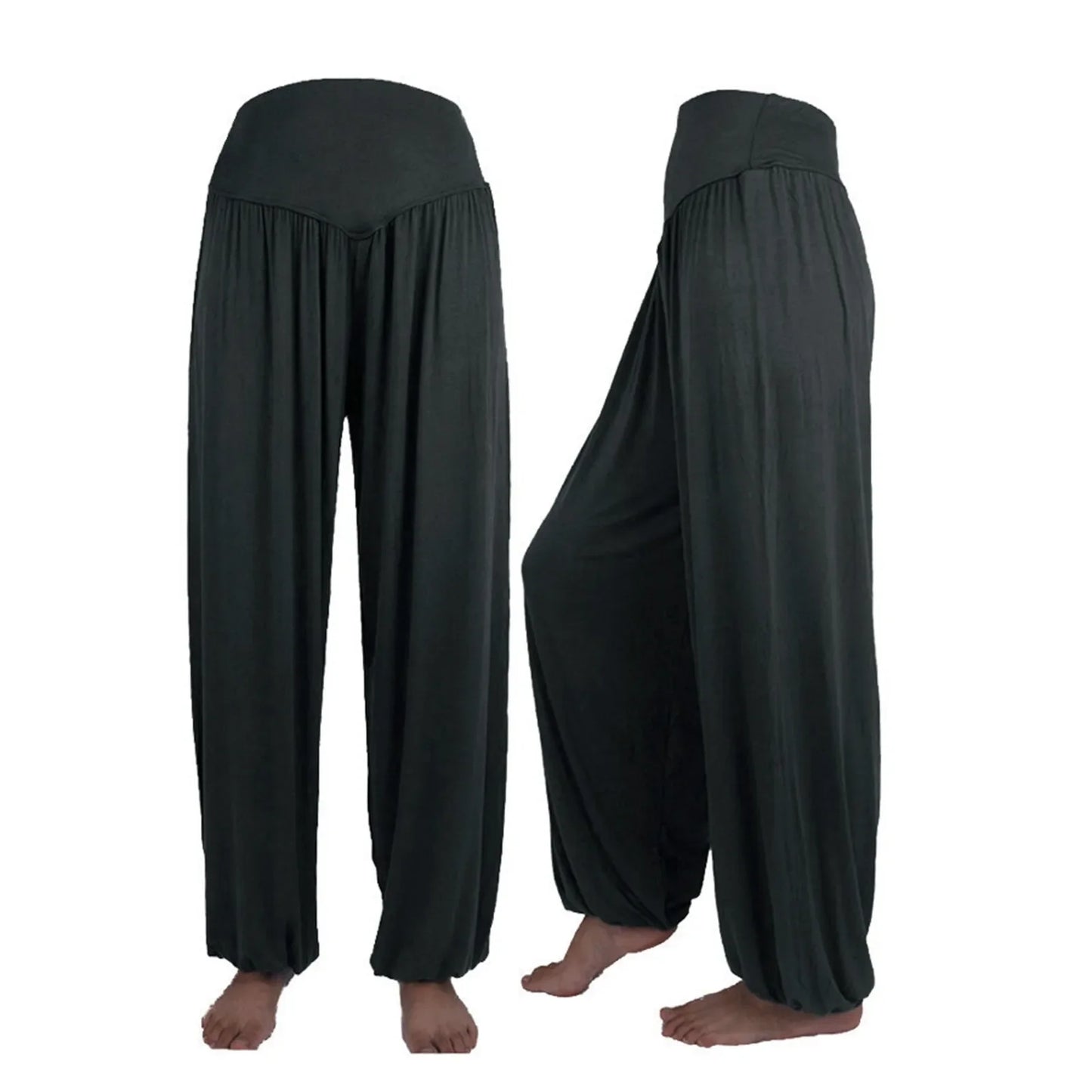 Women’s Elastic Loose Pants – Casual Cotton Yoga & Sports Dance Pants, Soft & Skin-Friendly Comfort (Pantalones de Mujer)