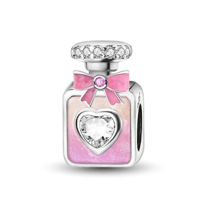 925 Sterling Silver Paw Heart Charm - Zircon Red Love Pendant Bead for DIY Bracelets & Women’s Fine Jewelry