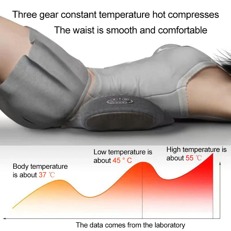 Electric Waist Pillow – Heated Vibrating Sleep Pad for Lumbar Support & Pain Relief