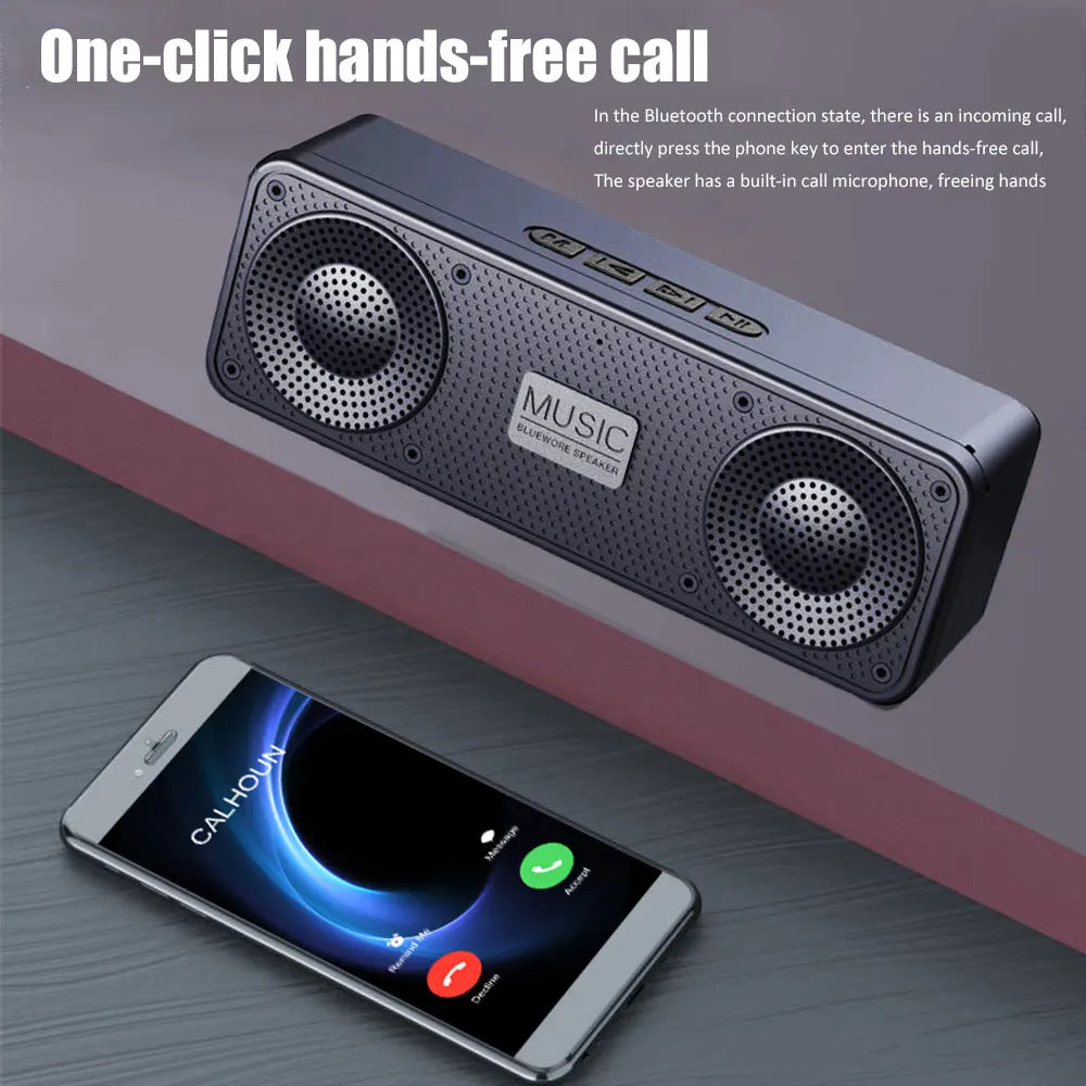 S18 Wireless Bluetooth Smart Speaker — Portable Subwoofer for Mobile, Computer, Outdoor Audio & Radio