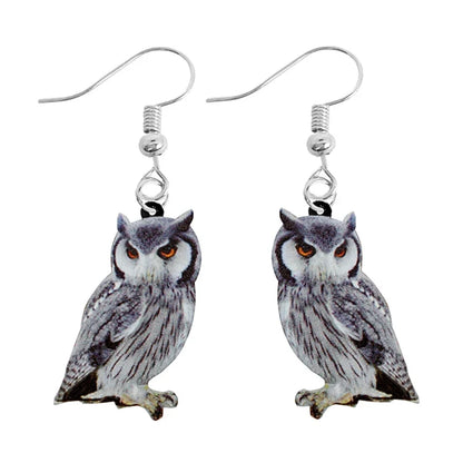 Cute Animal Acrylic Drop Earrings - Funny Custom Jewelry Gifts for Women & Girls with Rabbit, Parrot, Frog & Butterfly Designs