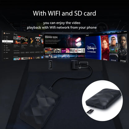 Acodo 2025 Android 14 3-in-1 CarPlay AI Box Wireless Adapter for Android Auto, YouTube & Netflix – Universal Plug and Play TV Box