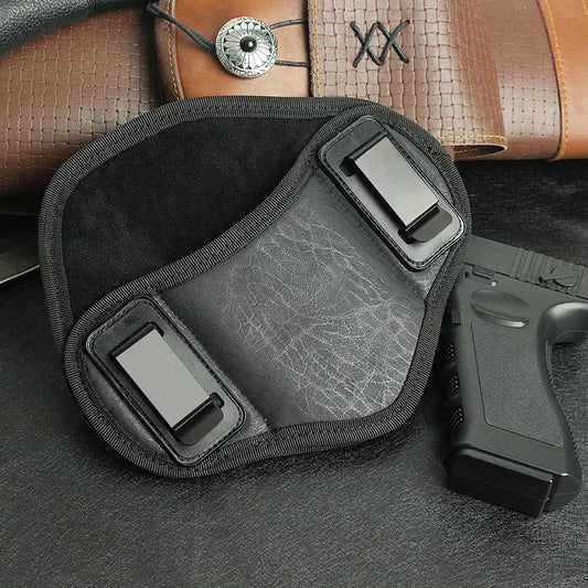 Tactical PU Leather Concealed Gun Holster – Universal Fit for Glock, Sig Sauer, Beretta & Similar Pistols – Hunting Waist Carry Pouch