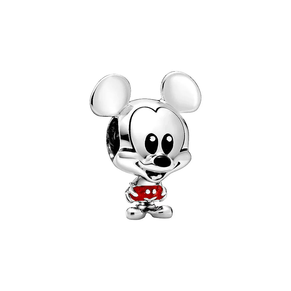 MINISO League of Legends Mickey & Minnie 925 Sterling Silver Charm – Beads Fit for Pandora Bracelet, Ladies Jewelry