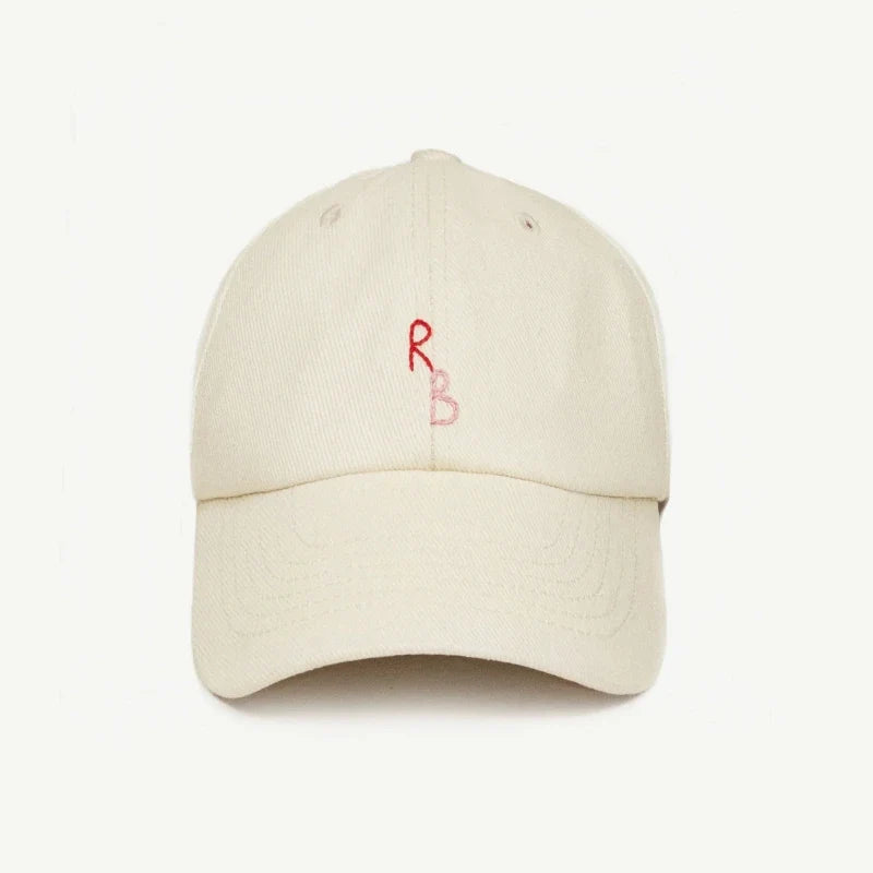 Monogram Cotton Baseball Cap - Hand-Dyed Soft Fabric Embroidered Letter Dad Hat