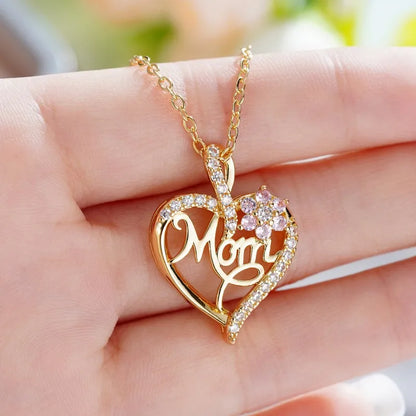 Heart Pendant Necklace - Elegant Hollow Design Jewelry Gift for Mother’s Day, Best Friends & Special Occasions