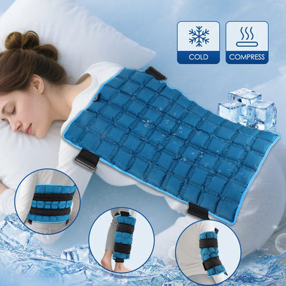 Self-Absorbent Ice Bandage — Reusable Hot & Cold Compress Pad for Arm, Leg, Knee, Ankle & Shoulder