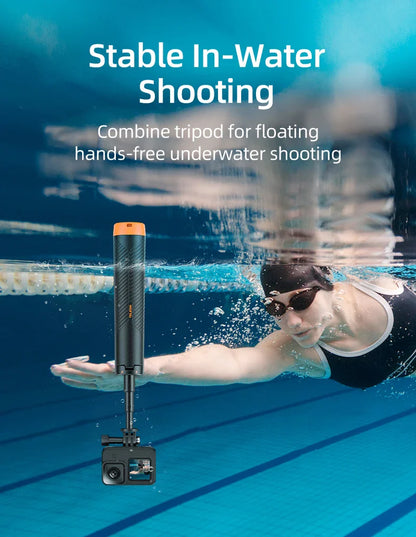 Telesin Underwater Buoyancy Diving Selfie Stick Tripod for GoPro, Insta360, DJI OSMO Action Cameras