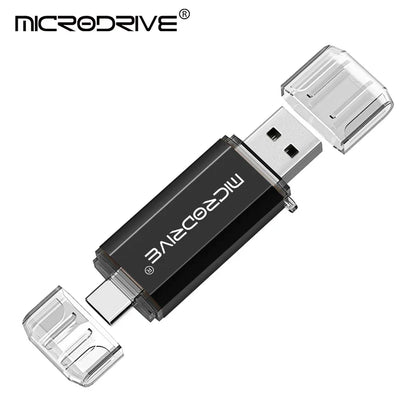 Type C OTG USB Flash Drive - High Speed USB 2.0 Memory Stick 4GB 8GB 16GB 32GB 64GB 128GB for Type-C Devices