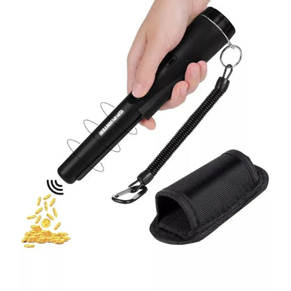 Handheld Metal Detector Pinpointer - Waterproof 360° Scan Treasure Hunting Probe with Anti-Scratch Design