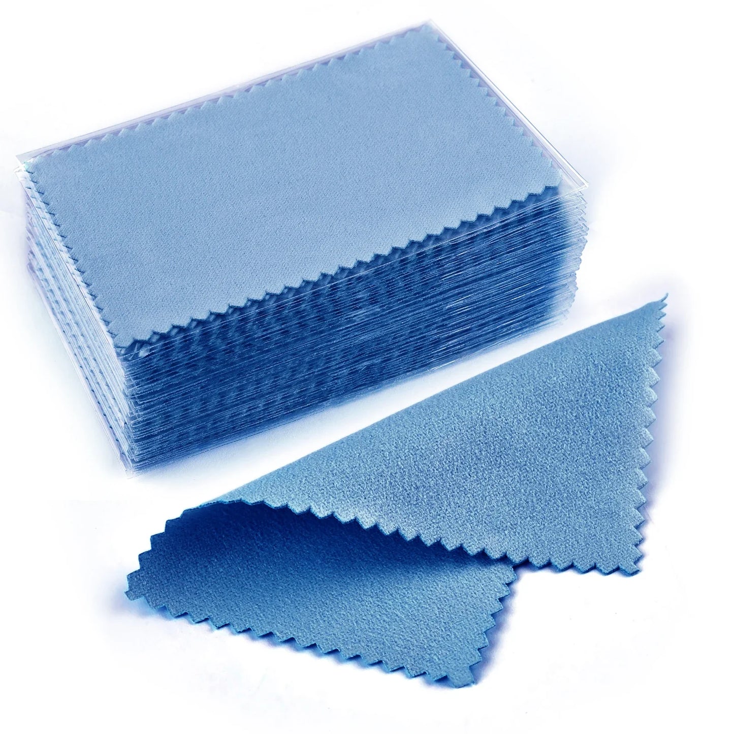 Silver Polishing Cloth – 8x8cm Reusable Jewelry Cleaning Wipes (10/50PCS) Anti-Tarnish