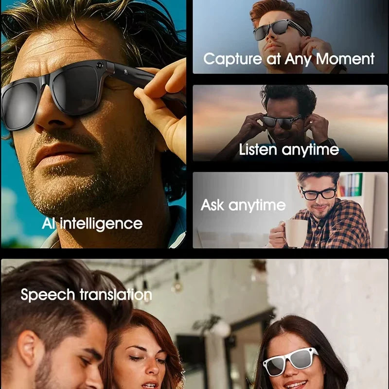 Xiaomi AI Smart Glasses — 8K HD Photochromic, Multifunction Camera Glasses with Translation, Bluetooth Calling, Voice Assistant, Music Player