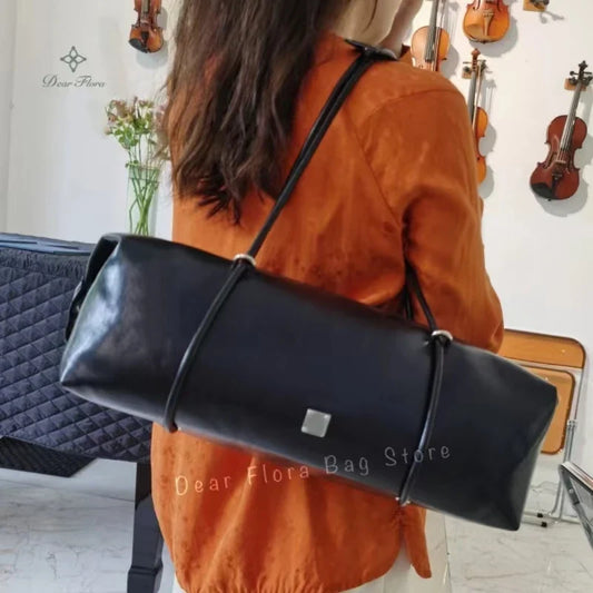 Y2K Women’s Bag — Large Capacity Boston Pillow Handbag, Spicy Girl Fashion Motorcycle Shoulder Tote Bag