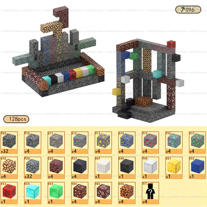 Magnetic Building Blocks – Mine World Magnet Cube STEM Toy for Kids 3+, DIY Montessori Sensory Model for Boys & Girls