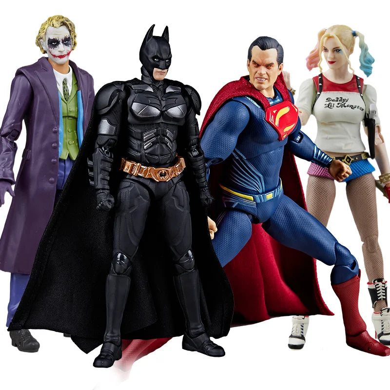 DC Originals Justice League Action Figures - Superman, Batman, Wonder Woman, Aquaman & Mera Collectible Models