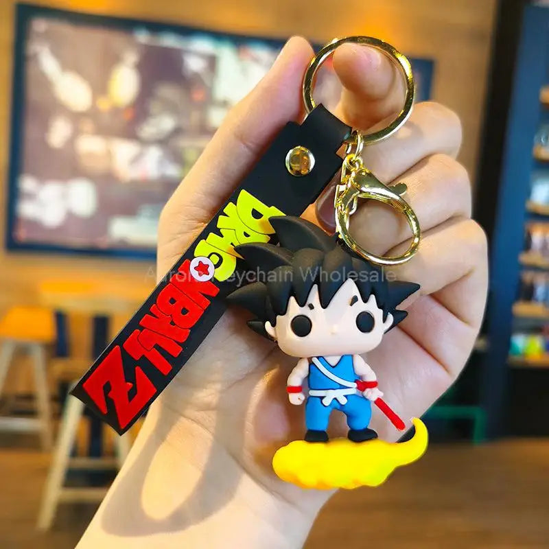 Dragon Ball Z Keychain – Super Saiyan Goku, Bulma, Broly, Piccolo & Majin Buu Car Pendant Toy Gift for Kids