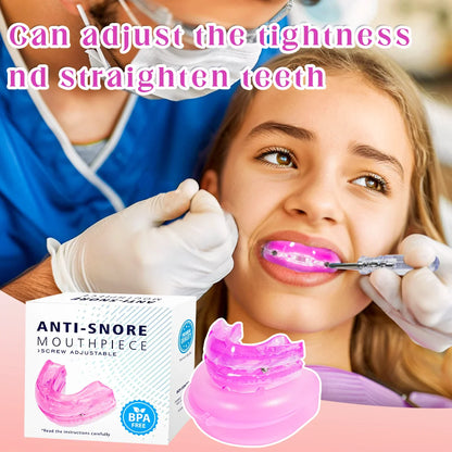 Adjustable Anti-Snoring Mouth Guard – Sleep Aid Mouthpiece for Bruxism, Anti-Apnea & Snoring Relief