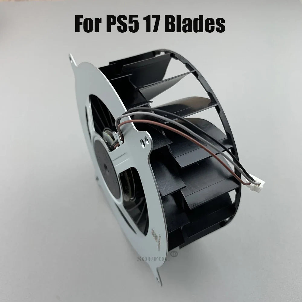 Original PS5 Internal Cooling Fan — 17 & 23 Blade Replacement Cooler for PlayStation 5 Console