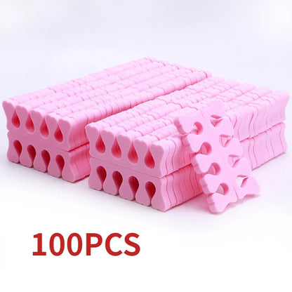 Nail Art Toe Separators - Soft Sponge Finger & Foot Dividers for Manicure Pedicure Kits