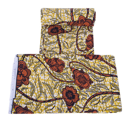 African Ankara Wax Fabric - Real Cotton Diamond Print for Party Dress & DIY Sewing