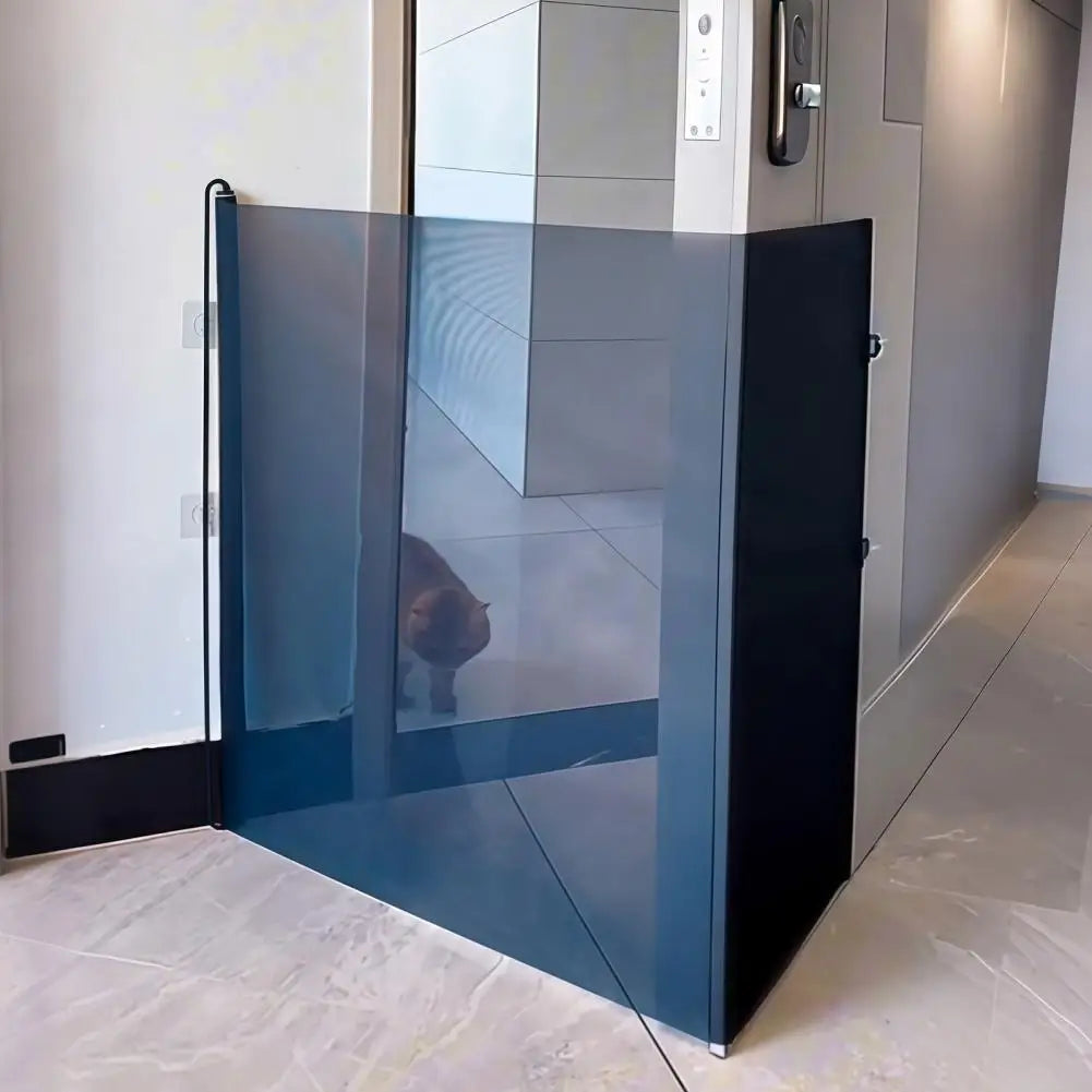 Retractable Pet Barrier Gate – Space-Saving Mesh Safety Fence for Indoor & Outdoor Pets