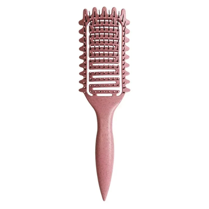 Curl Define Styling Brush - Hollow Detangling Hair Comb for Wet & Curly Hair Shaping
