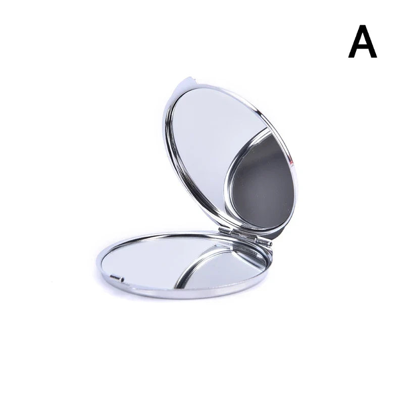 Foldable Mini Square Makeup Mirror - Double-Sided Compact Pocket Vanity Mirror