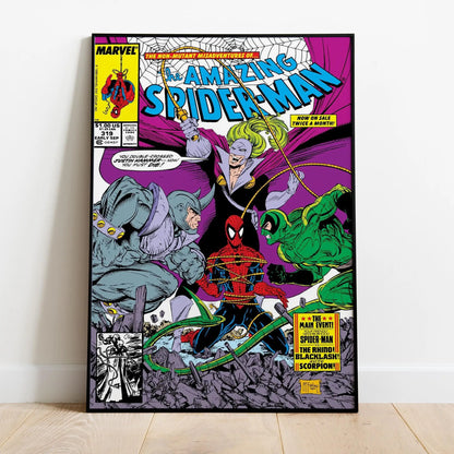 Spider-Man Comic Book Covers Poster - Comic Print Wall Art Gift for Superhero Fans