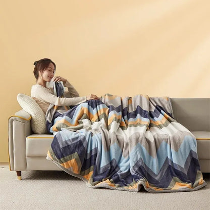 Extra Soft Thickened Flannel Blanket – Cozy Nap & Air Conditioning Throw