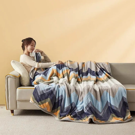 Extra Soft Thickened Flannel Blanket – Cozy Nap & Air Conditioning Throw