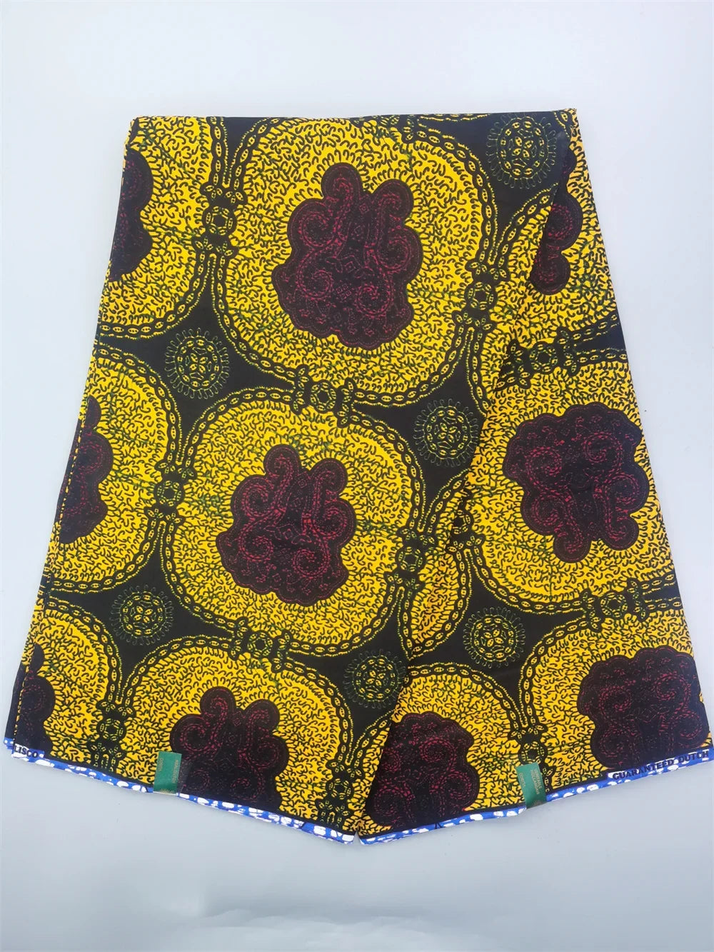 African Real Wax Ankara Fabric - 100% Cotton 6 Yards Nigerian Print Party Dress Sewing Material