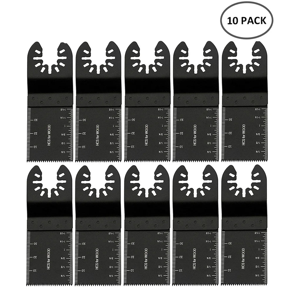 Oscillating Multi-Tool Saw Blades Set (10/60/100Pcs) – Fast Cutting Renovator Blades for Wood, Metal & Plastic Multi-Function Cutter Kit