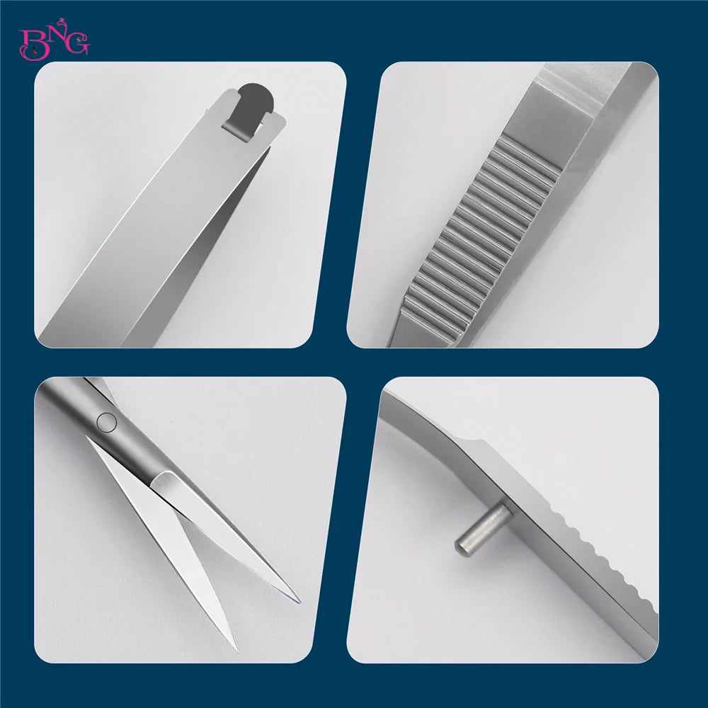 BNG Stainless Steel Cuticle Nipper & Dead Skin Remover Pliers – Straight Manicure & Eyebrow Scissors Beauty Tools