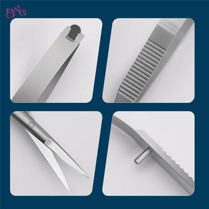 BNG Stainless Steel Cuticle Nipper & Dead Skin Remover Pliers – Straight Manicure & Eyebrow Scissors Beauty Tools