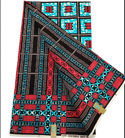 African Wax Print Fabric - High-Quality Cotton Ankara Gold Print Pagne for Wedding & Dress Sewing