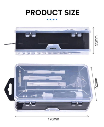 115-in-1 Magnetic Precision Screwdriver Set – Professional Electronics Repair Tools for Laptop, Phone & PC Maintenance