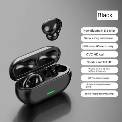 T75 Bone Conduction Headphones - Bluetooth 5.3 Wireless Sports Earphones HiFi Sound Waterproof TWS Headset