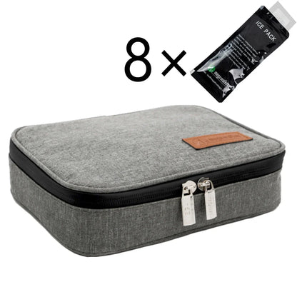 Portable Insulin Cooler Bag – Medium Size Insulated Diabetic Travel Case with Aluminum Foil & Nylon Fabric Ice Storage Protection Bag