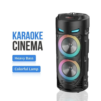 30W Portable Bluetooth Speaker - Big Power Stereo Bass Subwoofer with Microphone for Parties & Karaoke