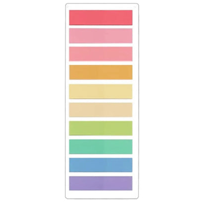 2400S Transparent Colorful Index Memo Pads - Creative Self-Adhesive Sticky Notes, Office & School Stationery