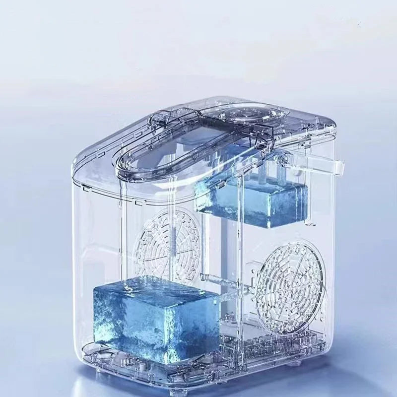 110V/220V Electric Ice Maker – Portable Automatic Bullet & Round Ice Cube Machine, Professional Use