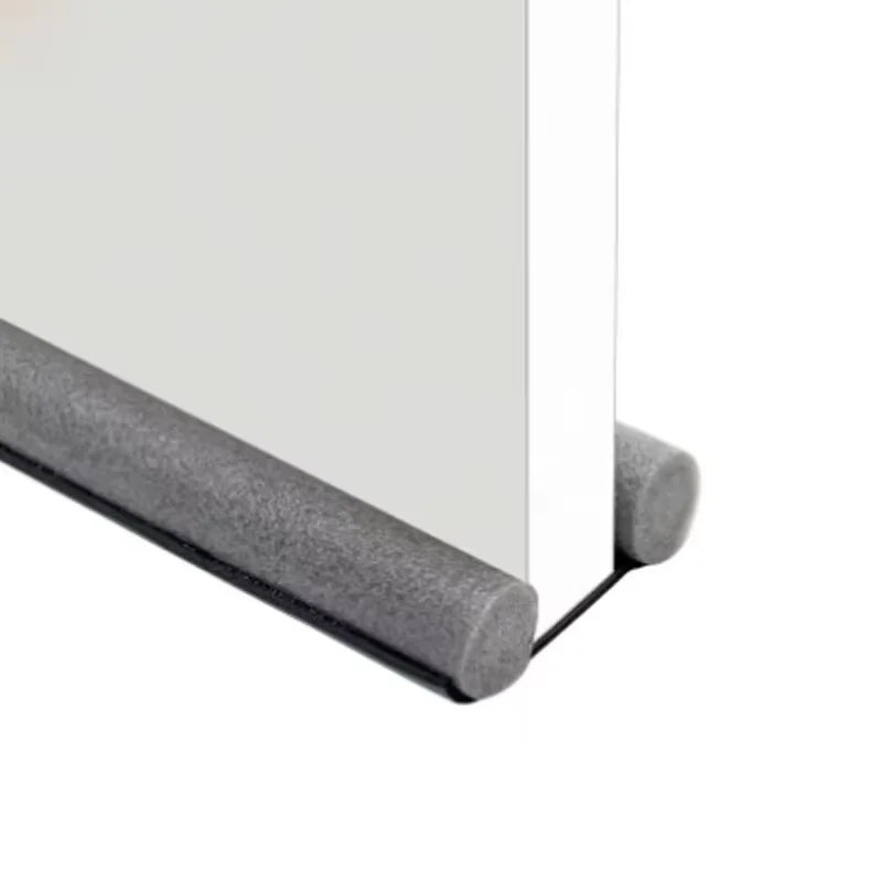 Windproof Door Seal Strip - Double Layer Draught Excluder Dustproof Door Bottom Guard and Draft Blocker