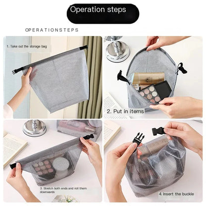 Waterproof Drawstring Storage Bag - Large Capacity Unisex Travel, Gym & Toiletry Organizer