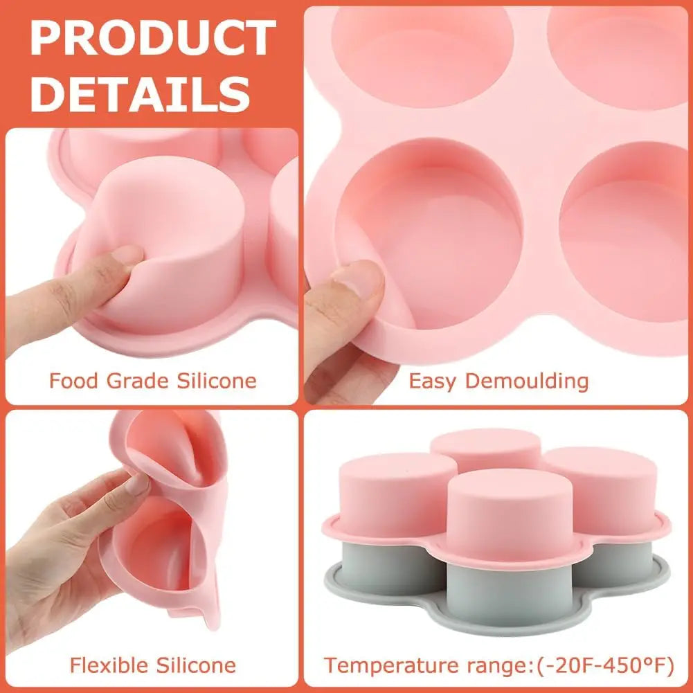 Reusable Silicone Air Fryer Egg & Cupcake Mold – Non-Stick Baking Cups for Air Fryer & Toaster Oven Accessories