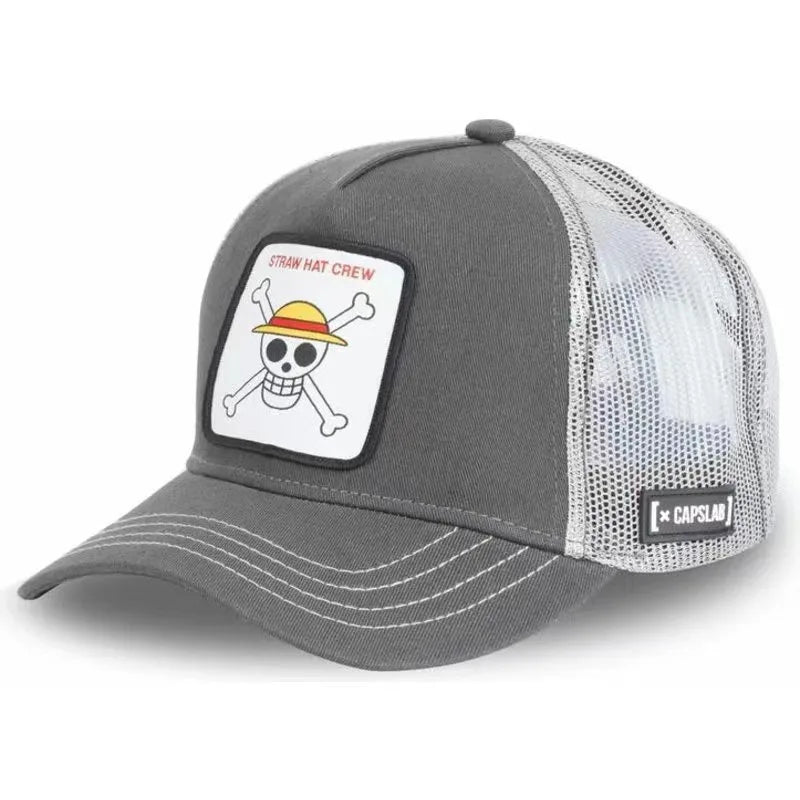 LUFFY Embroidered Baseball Cap - Adjustable Outdoor Hip Hop Hat for Men & Women Spring Summer Fashion