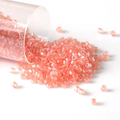 Miyuki Delica 11/0 Seed Beads - Glazed Luster Glass Beads for DIY Jewelry Making