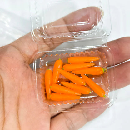 Miniature Dollhouse Food Set – Simulated Fruits & Vegetables for BJD & Blythe Dolls (Grape, Meat, Orange, Radish)