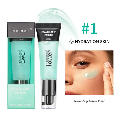 24ml Power Grip Primer Gel - Hydrating Makeup Base for Smooth Skin, Invisible Pore Blurring & Long-Lasting Makeup Hold
