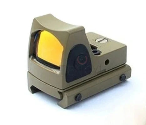 Mini Red Dot Sight - Flip Up Compact Reflex Optic Scope with 20mm 1913 Mount for Glock MOS Pistols & Hunting Rifles