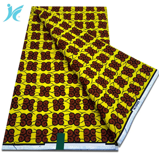 2026 African Real Wax Fabric - 100% Cotton Nigerian Ankara Dutch Batik Sewing Cloth